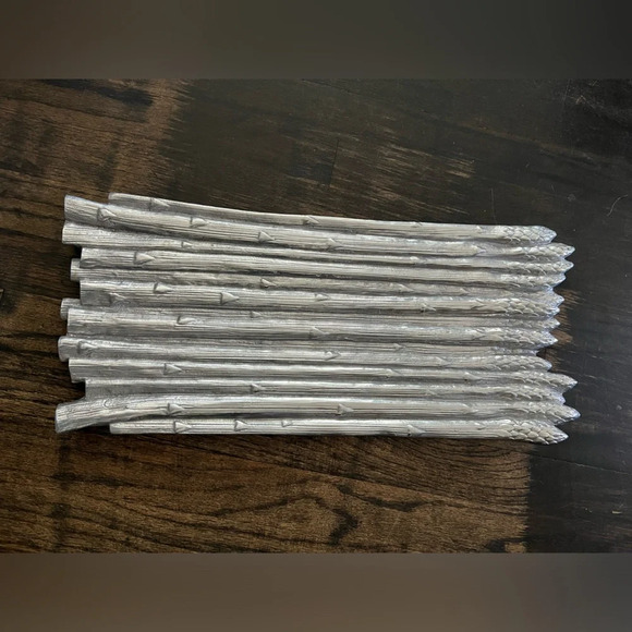 ARTHUR COURT 2012 ASPARAGUS TRAY PLATE DISCONTINUED SERVING PLATTER 18” x 8 EUC - Picture 1 of 5